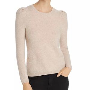 C by Bloomingdale’s Puff-Sleeve Cashmere Sweater